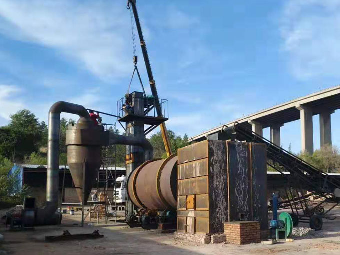 時產10噸沙子烘干機